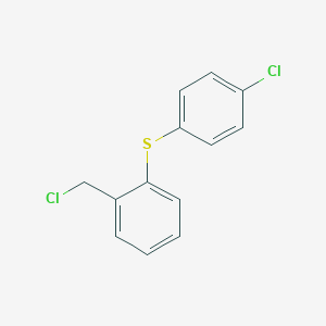 molecular formula C13H10Cl2S B089362 1-(Chloromethyl)-2-[(4-chlorophenyl)sulfanyl]benzene CAS No. 13459-60-4