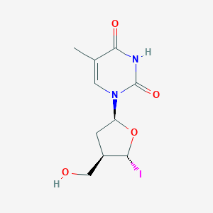 molecular formula C10H13IN2O4 B089370 1-[(2S,4R,5R)-4-(hydroxymethyl)-5-iodooxolan-2-yl]-5-methylpyrimidine-2,4-dione CAS No. 14260-82-3