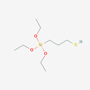 molecular formula C9H22O3SSi B089376 3-Mercaptopropyltriethoxysilane CAS No. 14814-09-6