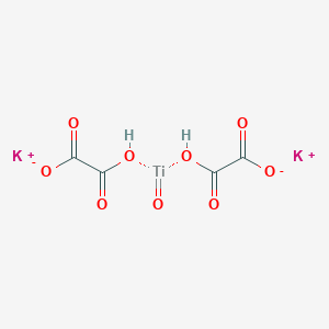 molecular formula C4H2K2O9Ti B089385 Potassium titanium oxide oxalate dihydrate CAS No. 14481-26-6