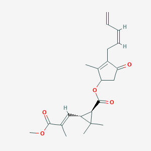 molecular formula C22H28O5 B089391 Pyrethrin II CAS No. 121-29-9