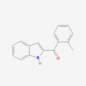 molecular formula C16H13NO B089396 1H-Indol-2-yl(2-methylphenyl)methanone CAS No. 1026-19-3