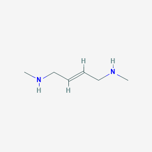 molecular formula C6H14N2 B089398 2-Butene-1,4-diamine, N,N'-dimethyl- CAS No. 111-72-8