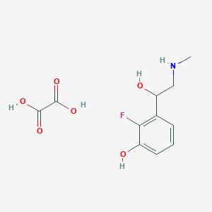 molecular formula C11H14FNO6 B008940 2-Fluorophenylephrine CAS No. 109672-71-1