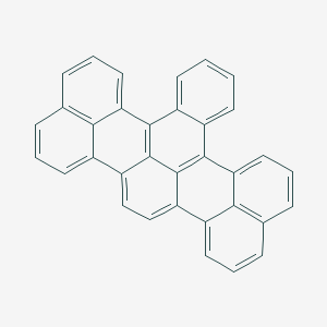 molecular formula C34H18 B089413 Tetrabenzo[de,h,kl,rst]pentaphene CAS No. 188-13-6