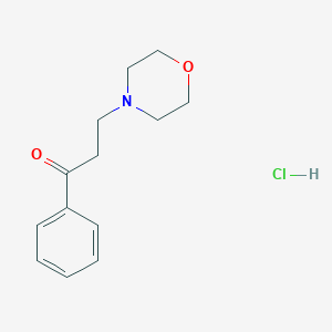 molecular formula C13H18ClNO2 B089427 3-Morpholinopropiophenone hydrochloride CAS No. 1020-16-2