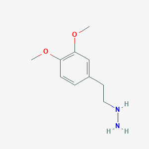 molecular formula C10H16N2O2 B089449 1-[2-(3,4-Dimethoxyphenyl)ethyl]hydrazine CAS No. 135-89-7