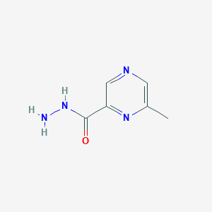 molecular formula C6H8N4O B008946 6-Methylpyrazine-2-carbohydrazide CAS No. 105426-65-1