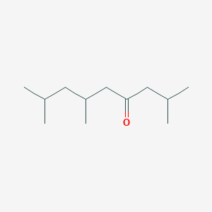 molecular formula C12H24O B089465 2,6,8-Trimethyl-4-nonanone CAS No. 123-18-2