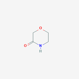 molecular formula C4H7NO2 B089469 吗啉-3-酮 CAS No. 109-11-5