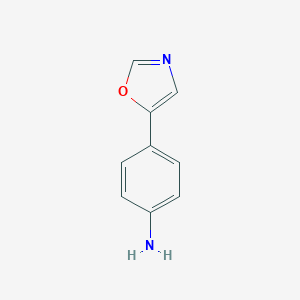molecular formula C9H8N2O B089473 4-(1,3-噁唑-5-基)苯胺 CAS No. 1008-95-3
