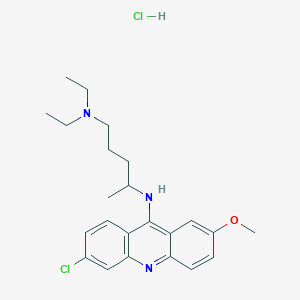 molecular formula C23H31Cl2N3O B089489 盐酸喹吖啶 CAS No. 130-42-7