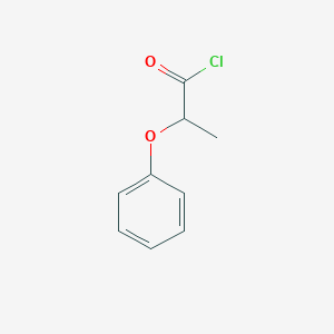 molecular formula C9H9ClO2 B089491 2-Phenoxypropionyl chloride CAS No. 122-35-0