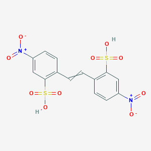 molecular formula C14H10N2O10S2 B089499 Dinitrostilbenedisulfonic acid CAS No. 128-42-7