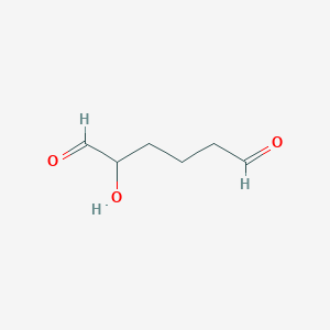 molecular formula C6H10O3 B089513 2-Hydroxyhexanedial CAS No. 141-31-1