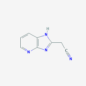 molecular formula C8H6N4 B008952 2-(3H-Imidazo[4,5-b]pyridin-2-yl)acetonitrile CAS No. 107932-97-8