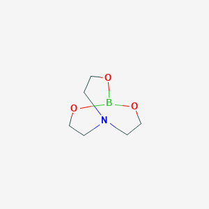 molecular formula C6H12BNO3 B089525 2,8,9-Trioxa-5-aza-1-borabicyclo[3.3.3]undecane CAS No. 122-55-4