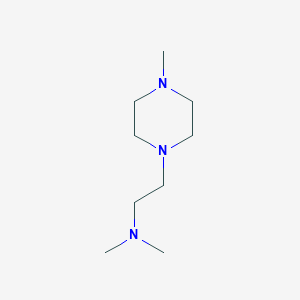 molecular formula C9H21N3 B089528 1-Piperazineethanamine, N,N,4-trimethyl- CAS No. 104-19-8