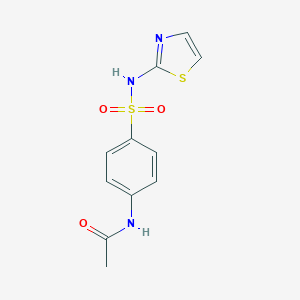 molecular formula C11H11N3O3S2 B089533 乙酰磺胺嘧啶 CAS No. 127-76-4