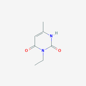 molecular formula C7H10N2O2 B089556 2,4(1H,3H)-Pyrimidinedione, 3-ethyl-6-methyl- CAS No. 1006-24-2