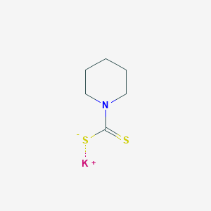 molecular formula C6H10KNS2 B089563 Potassium piperidine-1-dithiocarboxylate CAS No. 136-04-9