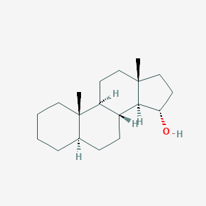 molecular formula C19H32O B089566 (5R,8R,9S,10S,13R,14S,15S)-10,13-Dimethyl-2,3,4,5,6,7,8,9,11,12,14,15,16,17-tetradecahydro-1H-cyclopenta[a]phenanthren-15-ol CAS No. 1090-01-3