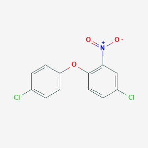 molecular formula C12H7Cl2NO3 B089583 4-Chloro-1-(4-chlorophenoxy)-2-nitrobenzene CAS No. 135-12-6