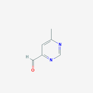 molecular formula C6H6N2O B089585 6-甲基嘧啶-4-甲醛 CAS No. 1073-53-6