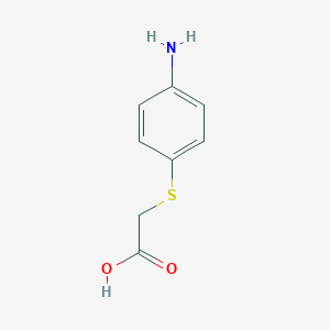 B089599 (4-Aminophenylthio)acetic acid CAS No. 104-18-7
