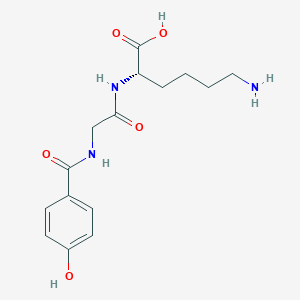 molecular formula C15H21N3O5 B008961 4-Hydroxybenzoylglycyllysine CAS No. 106131-92-4