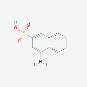 molecular formula C10H9NO3S B089614 4-Aminonaphthalene-2-sulphonic acid CAS No. 134-54-3