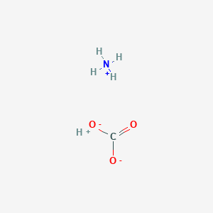 molecular formula CH5NO3 B089618 Ammonium bicarbonate CAS No. 1066-33-7