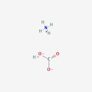 molecular formula CH5NO3<br>CH5NO3<br>NH4HCO3<br>NH4HCO3 B089618 Ammonium bicarbonate CAS No. 1066-33-7
