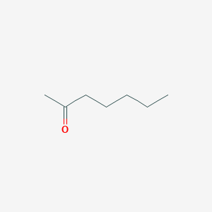 molecular formula C7H14O<br>CH3(CH2)4COCH3<br>C7H14O B089624 2-Heptanone CAS No. 110-43-0