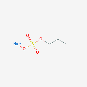 molecular formula C3H7NaO4S B089643 Sulfuric acid, monopropyl ester, sodium salt CAS No. 1000-56-2