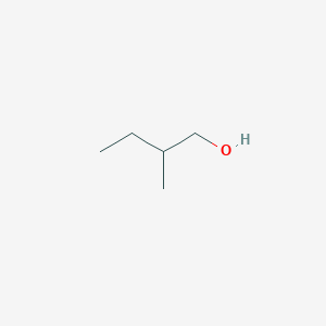 molecular formula C5H12O<br>CH3CH2CH(CH3)CH2OH<br>C5H12O B089646 2-Methyl-1-butanol CAS No. 137-32-6
