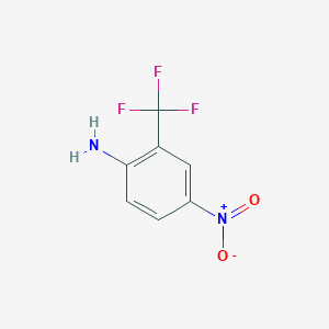 molecular formula C7H5F3N2O2 B089659 2-Amino-5-nitrobenzotrifluoride CAS No. 121-01-7