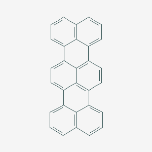 molecular formula C30H16 B089683 Tribenzo[de,kl,rst]pentaphene CAS No. 188-72-7