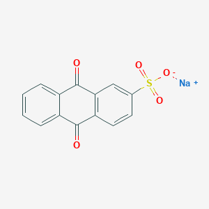 molecular formula C14H8NaO5S B089712 Sodium anthraquinone-2-sulfonate CAS No. 131-08-8