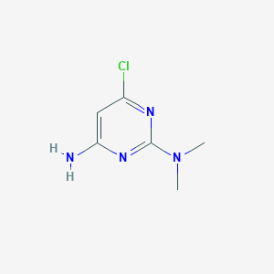 molecular formula C6H9ClN4 B089726 6-Chloro-N2,N2-dimethylpyrimidine-2,4-diamine CAS No. 1075-39-4