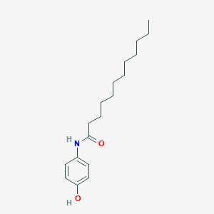 molecular formula C18H29NO2 B089728 N-(4-Hydroxyphenyl)dodecanamide CAS No. 103-98-0