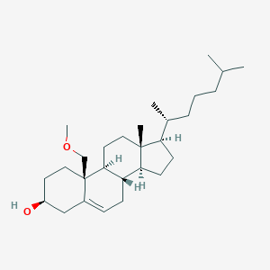molecular formula C28H48O2 B089736 Cholest-5-en-3beta-ol, 19-methoxy- CAS No. 1106-13-4