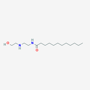 molecular formula C16H34N2O2 B089741 Dodecanamide, N-[2-[(2-hydroxyethyl)amino]ethyl]- CAS No. 106-09-2