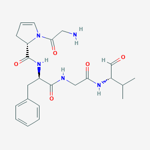 (2S)-1-(2-aminoacetyl)-N-[(2R)-1-[[2-[[(2S)-3-methyl-1-oxobutan-2-yl]amino]-2-oxoethyl]amino]-1-oxo-3-phenylpropan-2-yl]-2,3-dihydropyrrole-2-carboxamide