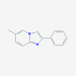 molecular formula C14H12N2 B089761 6-甲基-2-苯基咪唑并[1,2-a]吡啶 CAS No. 1019-89-2