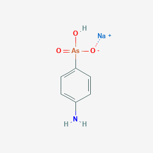 molecular formula C6H8AsNNaO3 B089768 Sodium arsanilate CAS No. 127-85-5