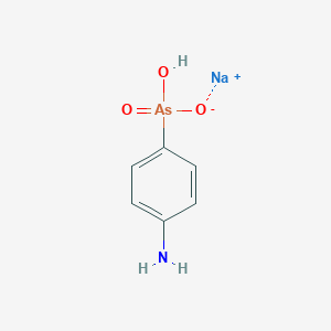 molecular formula C6H6AsNNa2O3 B089768 Sodium arsanilate CAS No. 127-85-5