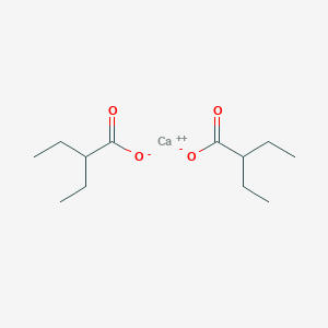 molecular formula C12H22CaO4 B089770 Calcium 2-ethylbutanoate CAS No. 136-91-4