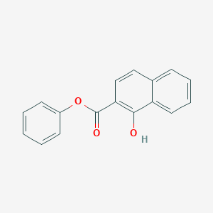 molecular formula C17H12O3 B089776 Phenyl 1-hydroxy-2-naphthoate CAS No. 132-54-7