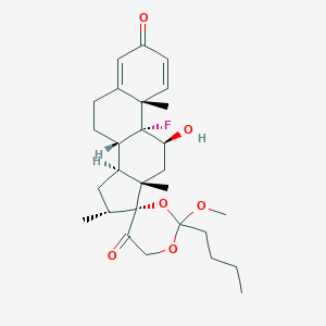 molecular formula C28H39FO6 B089780 Dexamethasone 17,21-methylorthovalerate CAS No. 1062-64-2